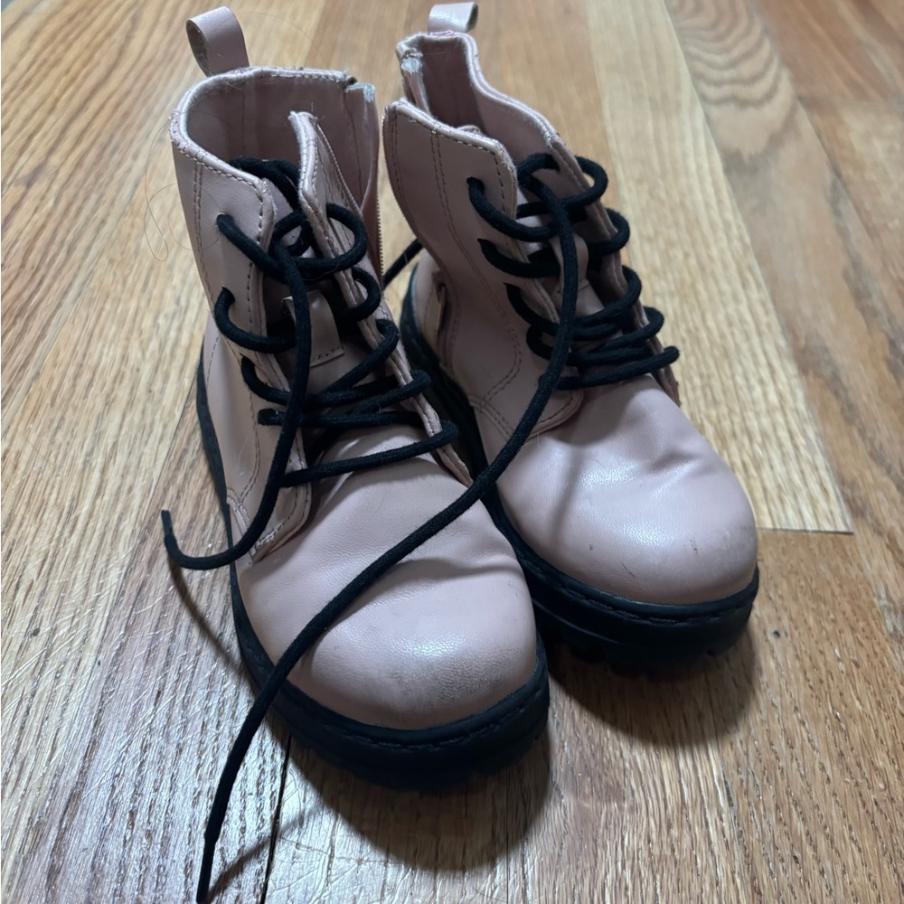 Zara Kids Pink Combat Boots